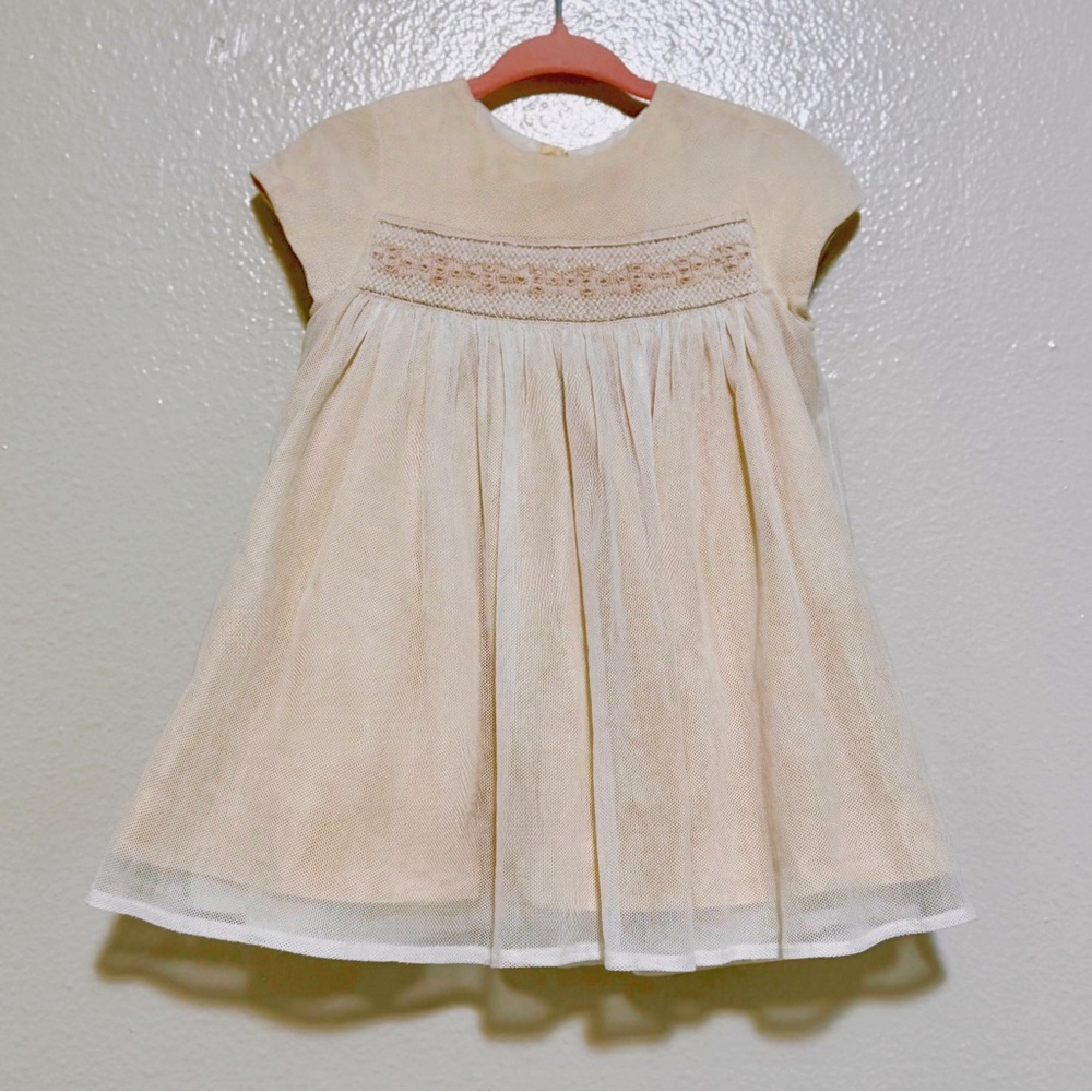 Bonpoint smocked dress 2A